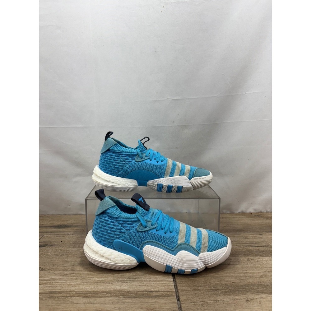 Adidas‎ TMac TMAC BOOST Light Blue Knit Basketball Sneakers Shoes Size 6.5